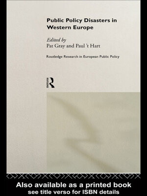 cover image of Public Policy Disasters in Europe